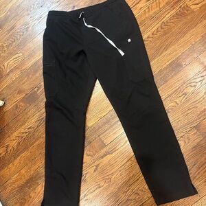 Figs, Black Womens Scrub Pants, Size Medium